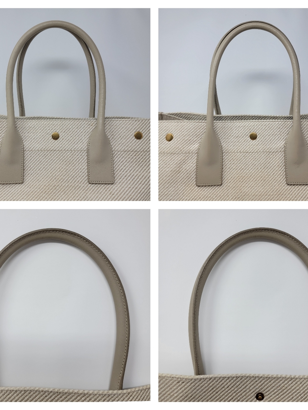 SAINT LAURENT Rive Gauche Canvas Tote Bag - Picture 6 of 10